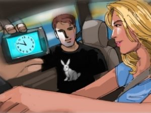 Dave OConnell, Ford, car, Alice in wonderland, Storyboard