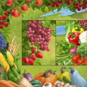 Dave OConnell, Food, Vegetables,Fruit, Illustration, Mural