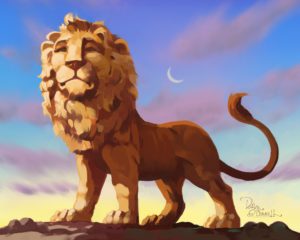 Dave OConnell, Lion, Illustration