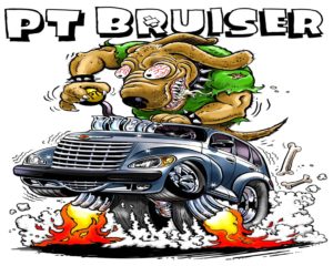 Dave OConnell, PT Bruiser, Illustration, Hot rod art