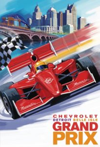 Poster, Grand Prix, Chevrolet, Detroit Belle Isle